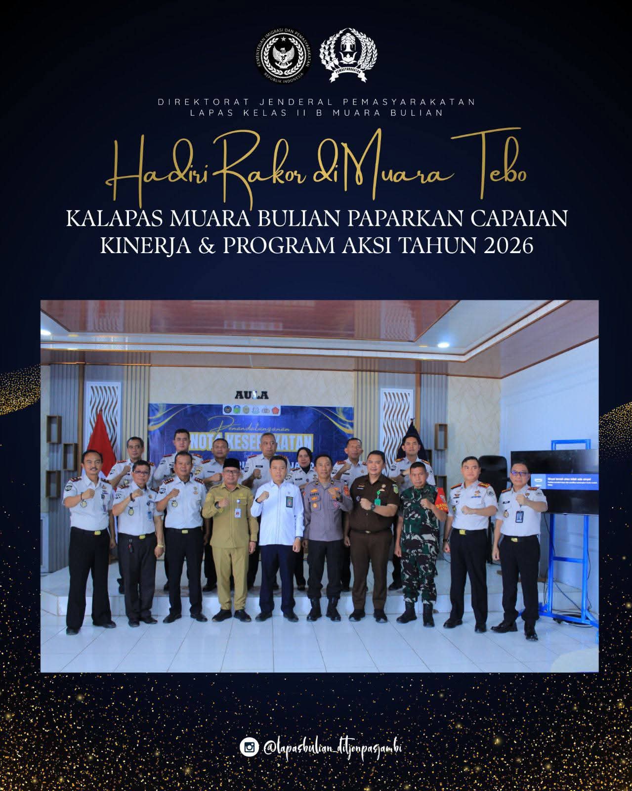 Kalapas Kelas IIB Muara Bulian Paparkan Capaian Kinerja di Hadapan ...